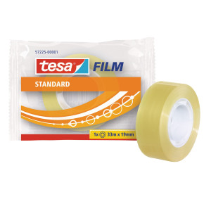 NASTRO ADESIVO TRASPARENTE TESAFILM 33MX19MM CONF. SINGOLARMENTE TESA COD. 57225-00001-02 CONFEZIONE DA 24