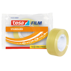 NASTRO ADESIVO TRASPARENTE TESAFILM 33MX19MM CONF. SINGOLARMENTE TESA COD. 57225-00001-02 CONFEZIONE DA 24