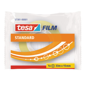 NASTRO ADESIVO TRASPARENTE TESAFILM 33MX15MM CONF. SINGOLARMENTE TESA COD. 57381-00001-02 CONFEZIONE DA 30