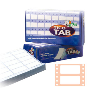 SCATOLA 3000 ETICHETTE ADESIVE TAB1-1074 107X48,9MM CORSIA SINGOLA TICO COD. TAB1-1074