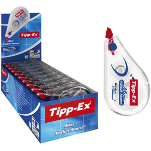 BOX 10 CORRETTORE A NASTRO MINI POCKET MOUSE 5MMX6MT TIPP-EX COD. 932564