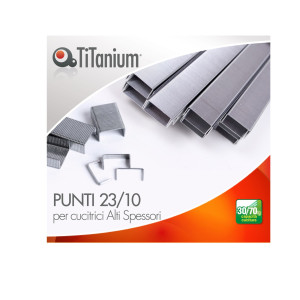 SCATOLA 1000 PUNTI 23/10 TITANIUM COD. D1432 CONFEZIONE DA 20