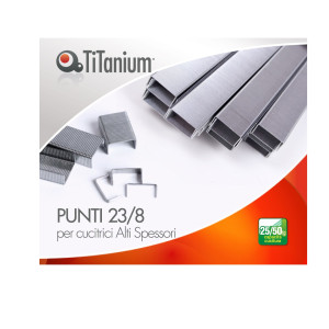 SCATOLA 1000 PUNTI 23/8 TITANIUM COD. D1431 CONFEZIONE DA 20