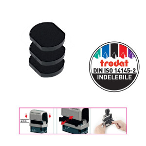 BLISTER DA 3 TAMPONI 6/4630 NERO TRODAT COD. 121198