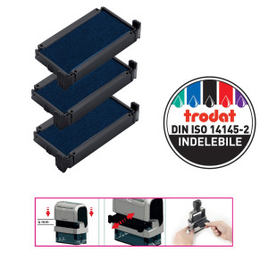 BLISTER DA 3 TAMPONI 6/4911 BLU TRODAT COD. 1491