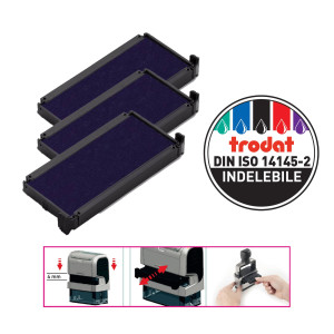 BLISTER DA 3 TAMPONI 6/4913 BLU TRODAT COD. 1498