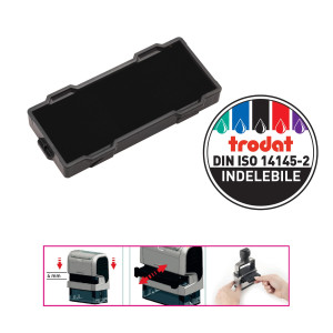 BLISTER DA 3 TAMPONI 6/9511 NERO TRODAT