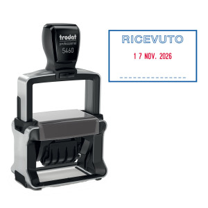 TIMBRO PROFESSIONAL 4.0 5460/PR4/L1 DATARIO + RICEVUTO AUTOINCHIOSTRANTE TRODAT COD. 203119