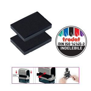 BLISTER DA 2 TAMPONI 6/4929 NERO TRODAT COD. 4006.