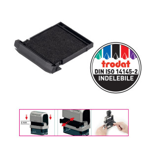 BLISTER DA 2 TAMPONI 6/9440 NERO TRODAT COD. 53171.