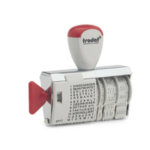 TIMBRO 1117 MANUALE DATARIO +POLINOME 4MM TRODAT COD. 54349.