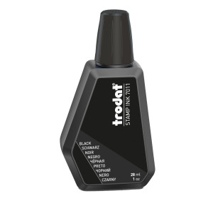 INCHIOSTRO NERO 28ML PER TIMBRO IN GOMMA 7011 TRODAT COD. 55886.