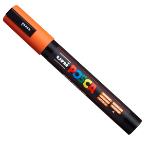 MARCATORE UNI POSCA PC5M P.MEDIA 1,8-2,5MM ARANCIO UNI MITSUBISHI COD. M PC5M AC