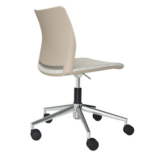 SEDIA HOME/OFFICE ALPHA AT BEIGE S/BRACCIOLI COD. APGAT beige