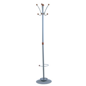 APPENDIABITI DALLAS 180CM A 8 POSTI C/PORTAOMBRELLI GRIGIO COD. APUBR4-GR