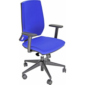 POLTRONA SEMIDIREZIONALE LA1E NO FLAME BLU C/BRACC. COD. LA1E/BR2D/IB