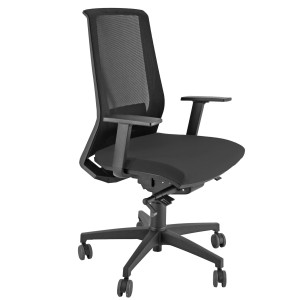 POLTRONA SEMIDIREZIONALE LIGHT NERO COD. LLN-N