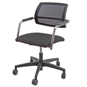 SEDUTA SALA RIUNIONE LITHIUM G NERO COD. LTGN/EN/N