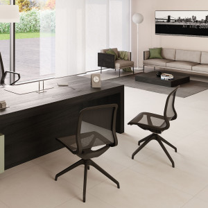 POLTRONA DIREZIONALE MARILYN D40 IN RETE NERO COD. MYD40