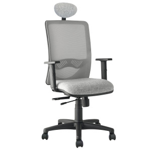 SEDUTA OPERATIVA NATHAN NHATPG GRIGIO/ GRIGIO BRACCIOLI REGOLABILI+POGGIATESTA COD. NHATPG/BRF/XT/G