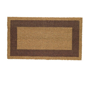 ZERBINO COCCO C/FONDO IN VINILE 60X100CM MARRONE VELCOC COD. ZV17BO6010 MARRONE