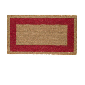 ZERBINO COCCO C/FONDO IN VINILE 60X100CM ROSSO VELCOC COD. ZV17BO6010 ROSSO
