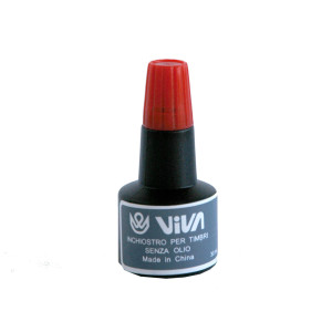 INCHIOSTRO PER CUSCINETTI A BASE ALCOOL 30GR ROSSO VIVA COD. 358R-RED