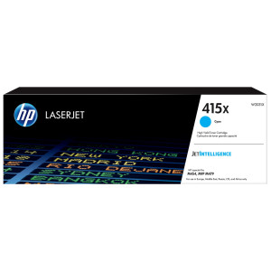 CARTUCCIA TONER CIANO 415X PER HP COLOR LASERJET PRO M 454 SERIES/ PRO M 454 DN COD. W2031X