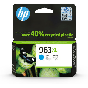 CARTUCCIA INCHIOSTRO CIANO HP963XL PER HP OFFICEJET 9000 SERIE COD. 3JA27AE