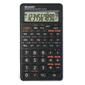CALCOLATRICE SCIENTIFICA EL 501TB SHARP BIANCO COD. EL501TBWH BIANCO