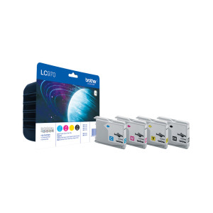 VALUE PACK NERO CIANO MAGENTA GIALLO DCP150C DCP135C MFC235C MFC260C BLISTER COD. LC970VALBP