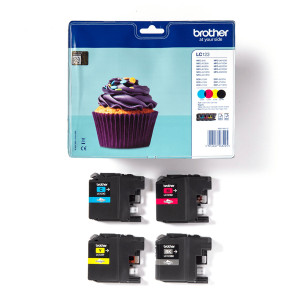 VALUE PACK 4 INK NERO CIANO MAGENTA GIALLO LC-123VALBP COD. LC123VALBP