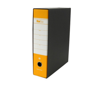 REGISTRATORE STARLINE GIALLO DORSO 8 F.TO PROTOCOLLO
