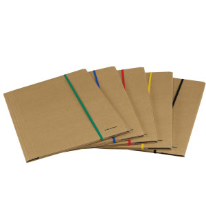 CARTELLINA 3 LEMBI 25X35 CARTONE FSC C/ELASTICO PIATTO 5MM STARLINE COD. 1405