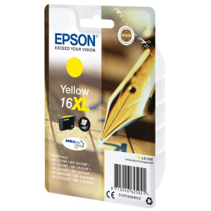 CARTUCCIA A PIGMENTI GIALLO EPSON DURABRITE ULTRA SERIE 16XL/PENNA E CRUCIVERBA COD. C13T16344012