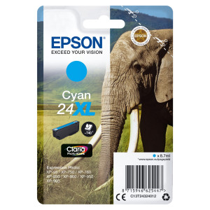 CARTUCCIA CIANO CLARIA PHOTO HD SERIE 24XL ELEFANTE BLISTER COD. C13T24324012