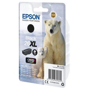 CARTUCCIA NERO EPSON CLARIA PREMIUM SERIE 26XL/ORSO POLARE, IN BLISTER COD. C13T26214012