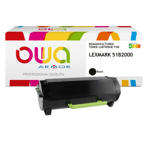 ARMOR TONER COMPATIBILE NERO PER LEXMARK 51B2000_2.500 PAG COD. K18133OW
