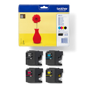 VALUE PACK CONF. DI 4 INK CIANO MAGENTA GIALLO NERO LC-121VALBP COD. LC121VALBP