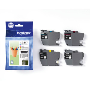 BROTHER 4 CARTUCCE BK/C/M/Y PER BROTHER MFC-J 6530 DW, 6930 DW COD. LC3217VAL