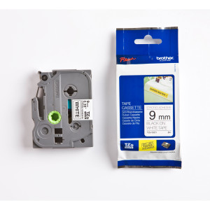 NASTRO BROTHER TZE-S221 9MMX8MT NERO/BIANCO ADESIVO RESISTENTE COD. TZE-S221
