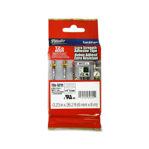 NASTRO LAM.CON ADESIVO RESIST.TZE-S211 6MMX8MT NERO/BIANCO COD. TZES211