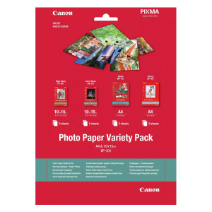 CONF. MULTIPLA CARTA FOTOGRAFICA CANON VP-101 10X15 E A4 - 20 FOGLI COD. 0775B079