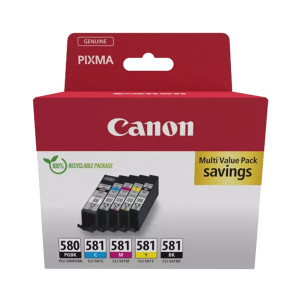 CANON CARTUCCIA PGI-580/CLI-581 PGBK/C/M/Y COD. 2078C007