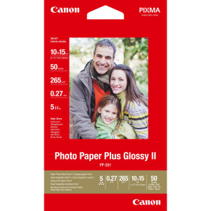 CANON CARTA FOTOGRAFICA PP-201 260G/M2 10X15CM 50 FOGLI COD. 2311B003