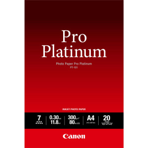 CANON CARTA FOTOGRAFICA PT-101 PRO PLATINUM 300G/M2 A4 20FOGLI COD. 2768B016