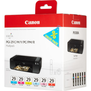 CANON INK PGI-29 MULTIPACK C/M/Y E CIANO/MAGENTA PHOTO, ROSSO COD. 4873B005