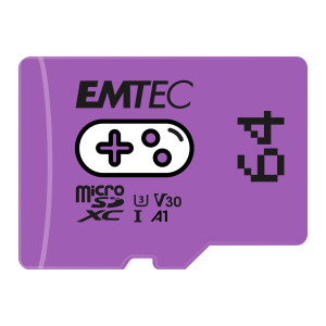 EMTEC MSD 64GB UHS-I U3 V30 A1 GAMING VIOLA COD. ECMSDM64GXCU3G