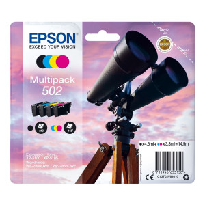 EPSON MULTIPACK 4 COLORI BINOCOLO 502_BK/C/M/Y COD. C13T02V64010