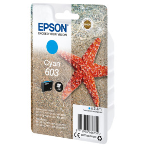 CARTUCCIA DI INCHIOSTRO EPSON CIANO SERIE 603 STELLA MARINA COD. C13T03U24010